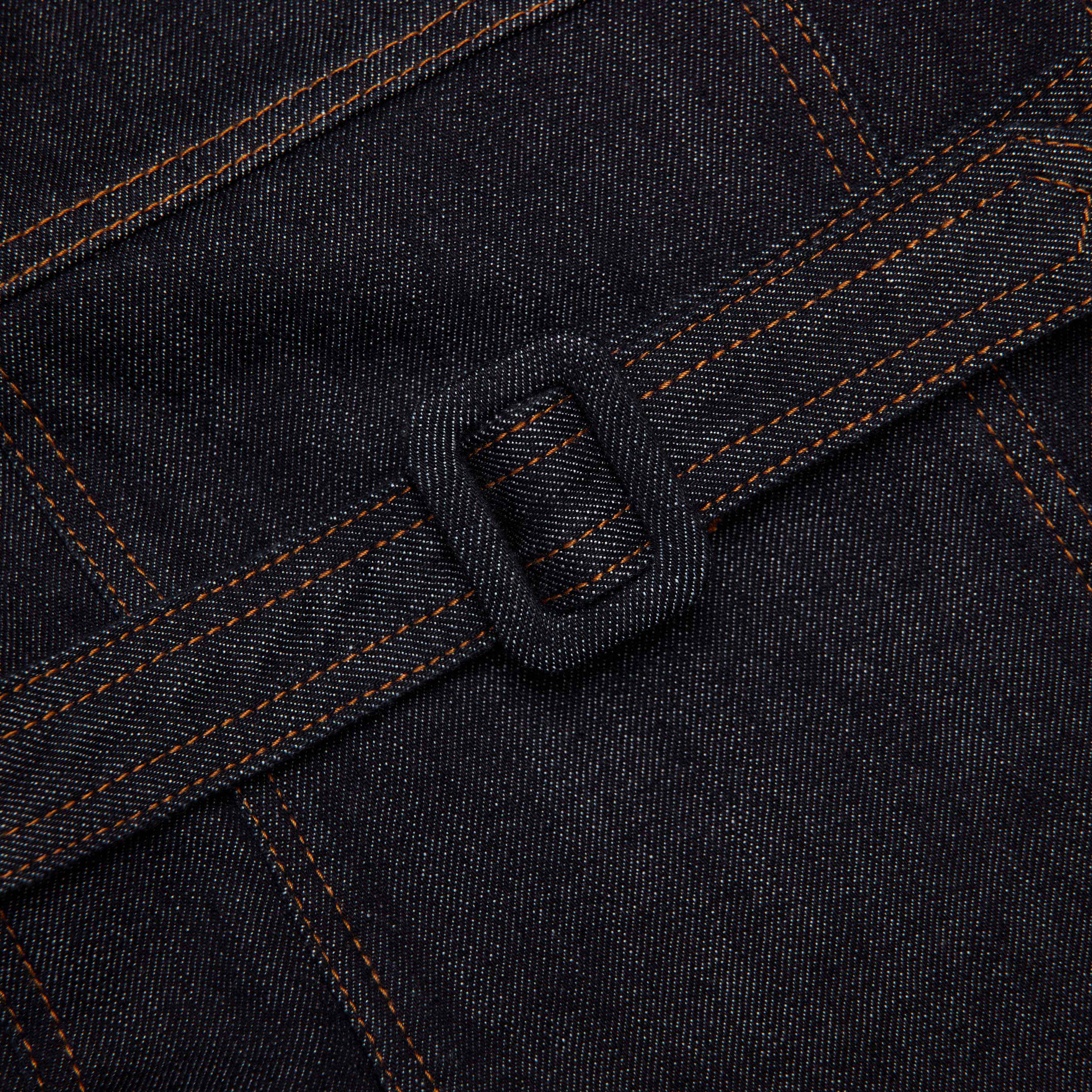 Indigo Denim Bandeau Midi Dress