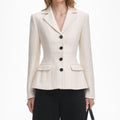 Cream Boucle Jacket