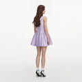 Lilac Taffeta Mini Dress