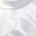 White Taffeta Collared Maxi Dress