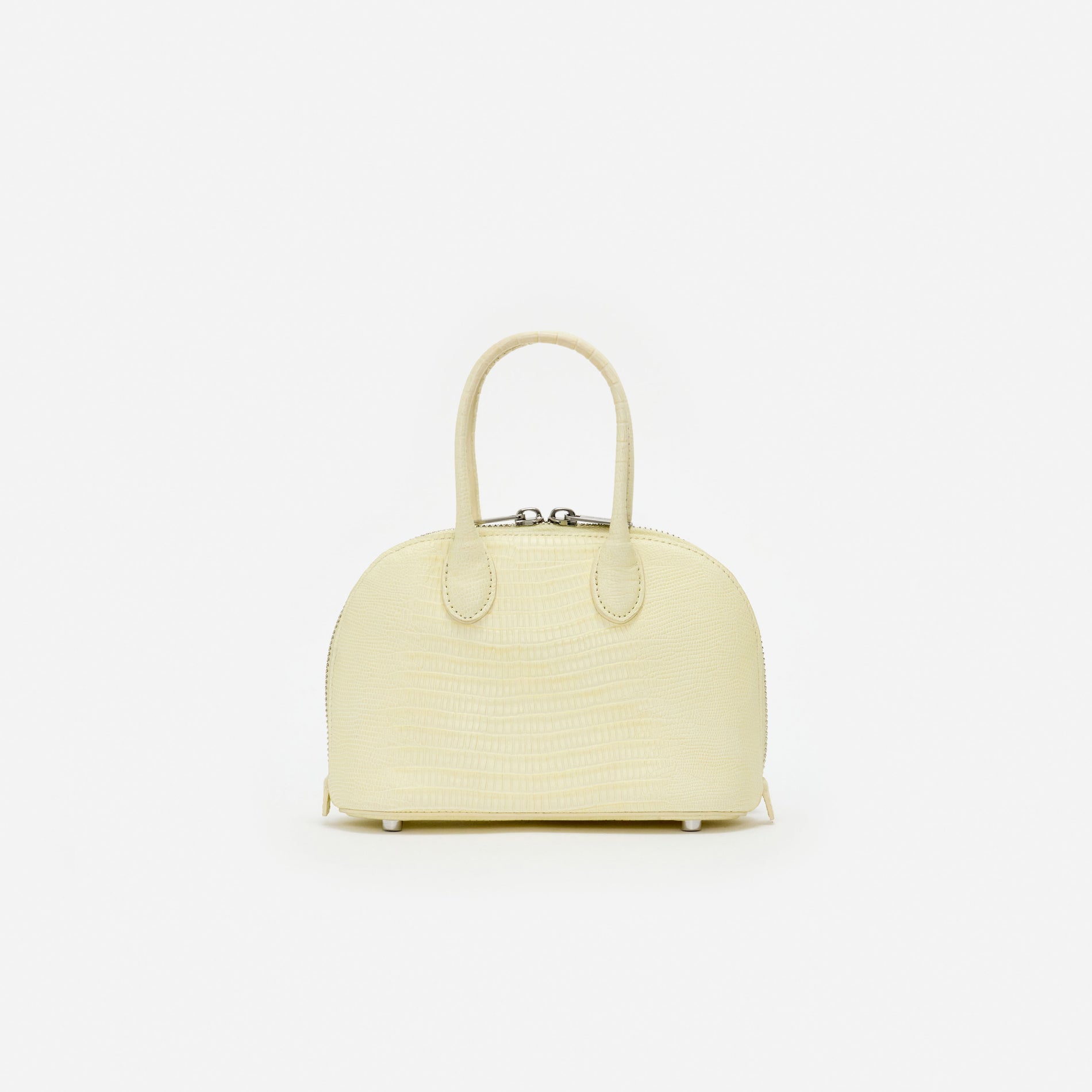 Lizard Leather Toast Yellow Mini Bag
