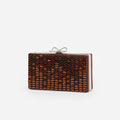 Brown Chainmail Clutch Bag