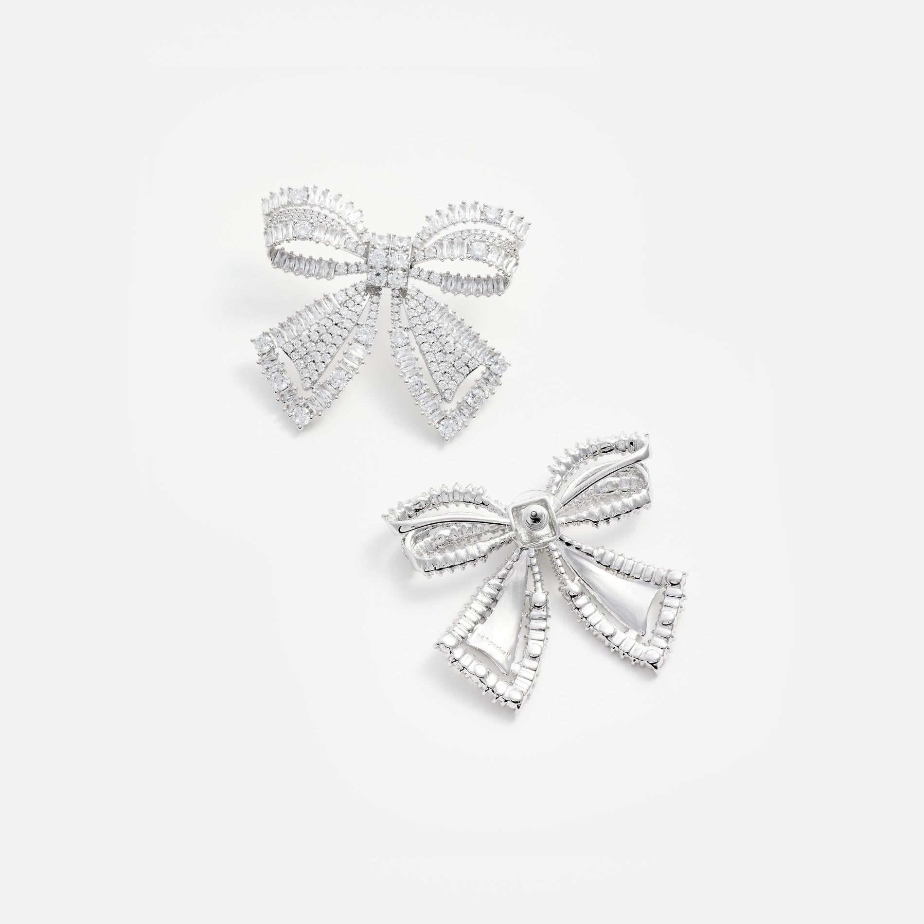Crystal Bow Earrings