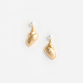Pearl Gold Shell Earrings
