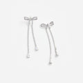 Crystal Bow Dangle Earring