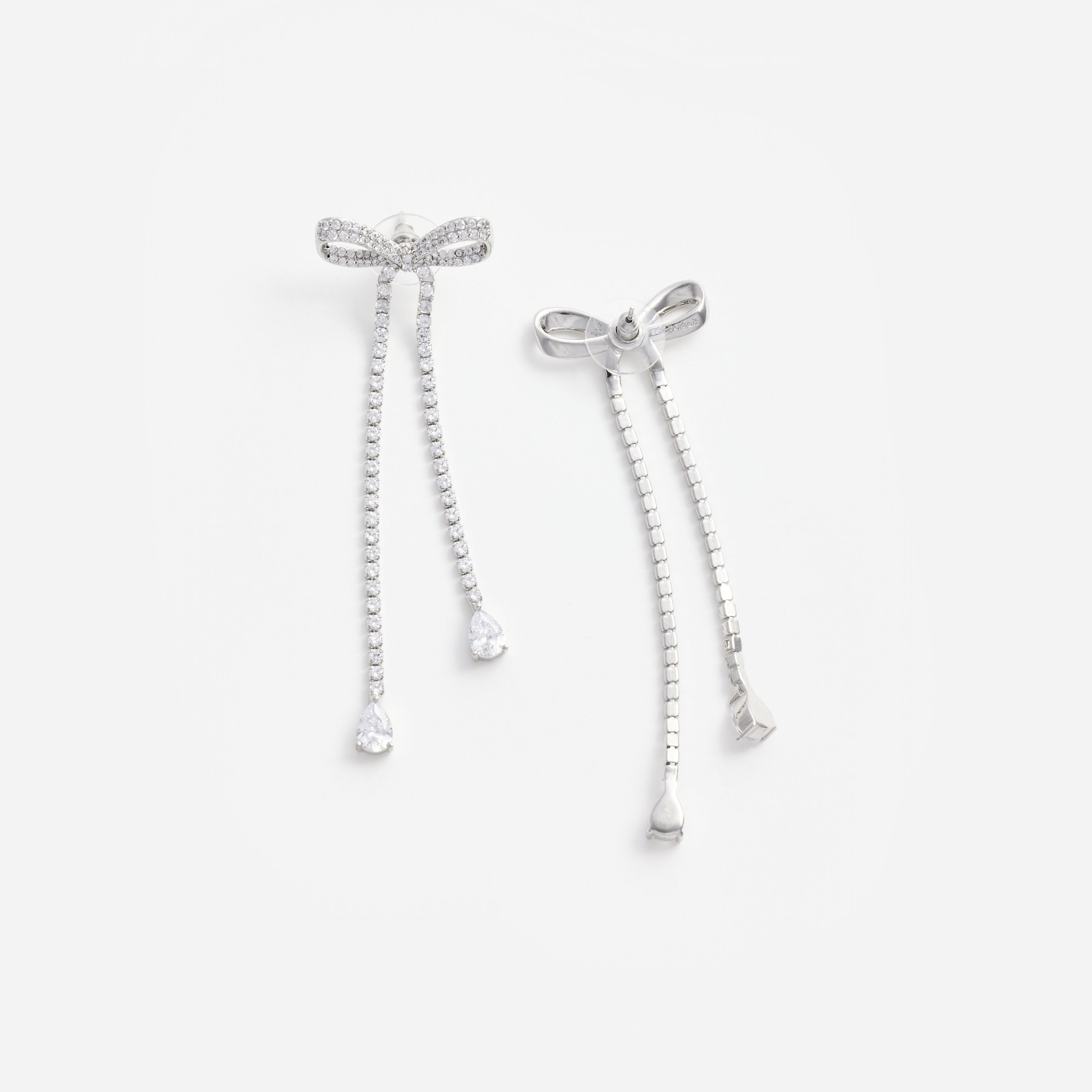 Crystal Bow Dangle Earring