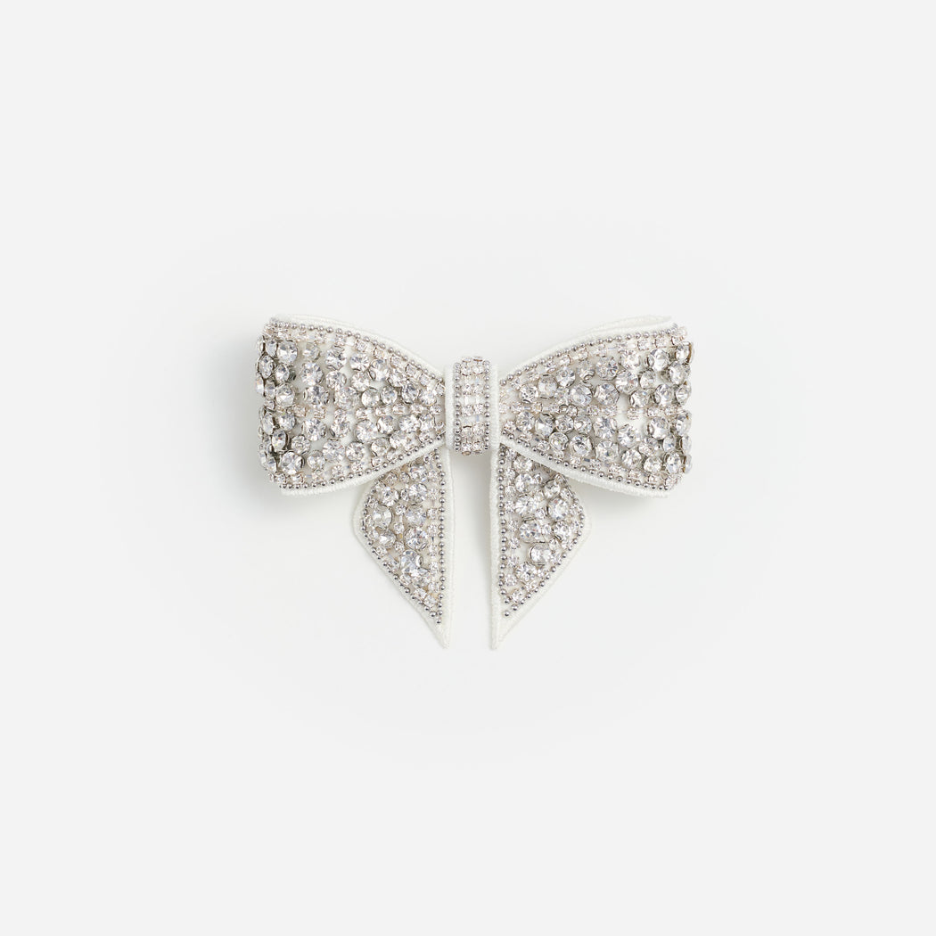 Crystal Embellished Bow Hairclip