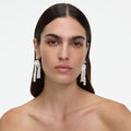 Pearl Petal Dangle Earrings
