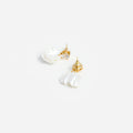 Crystal Pearl Petal Earrings