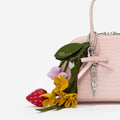 Flower Strawberry Bag Charm