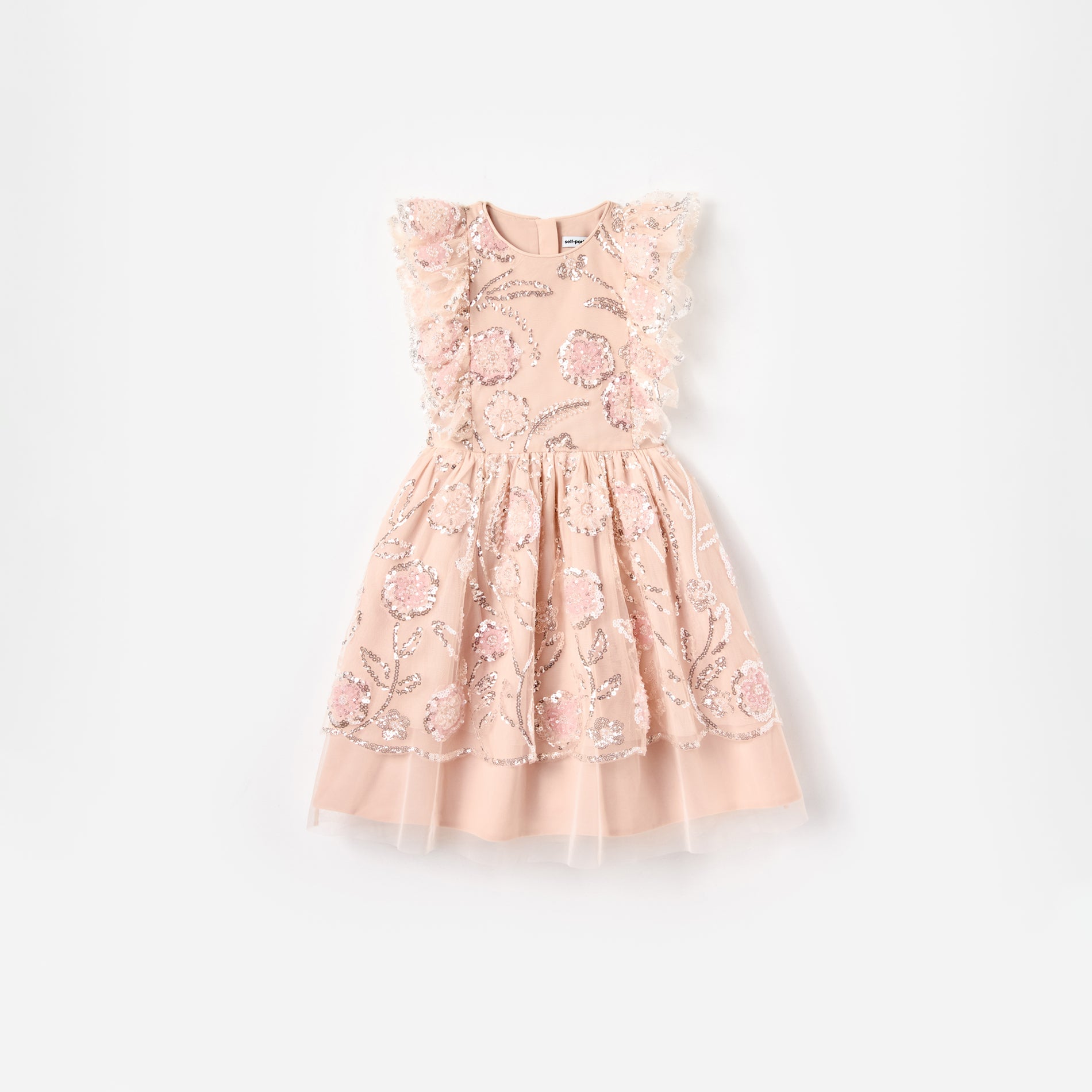 Pink Sequin Embellished Dress