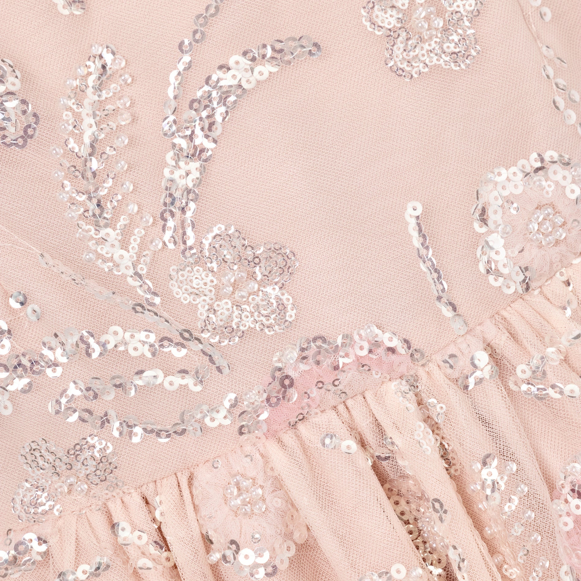 Pink Sequin Embellished Dress