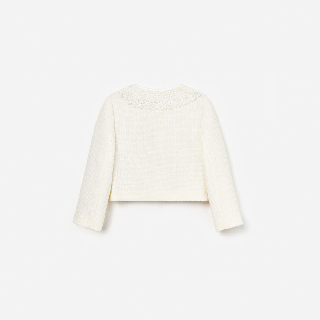 Cream Boucle Jacket