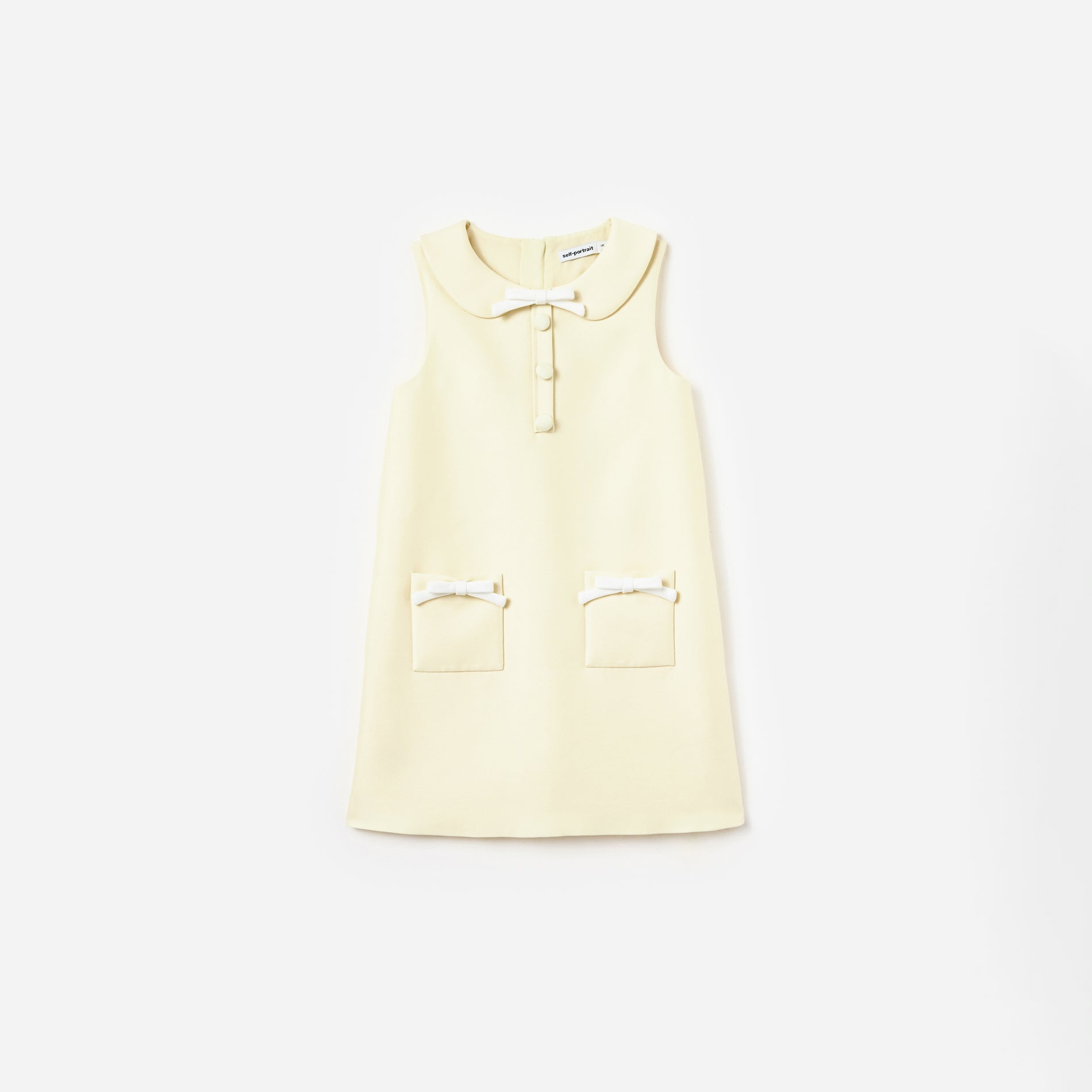 Yellow Taffeta Shift Dress