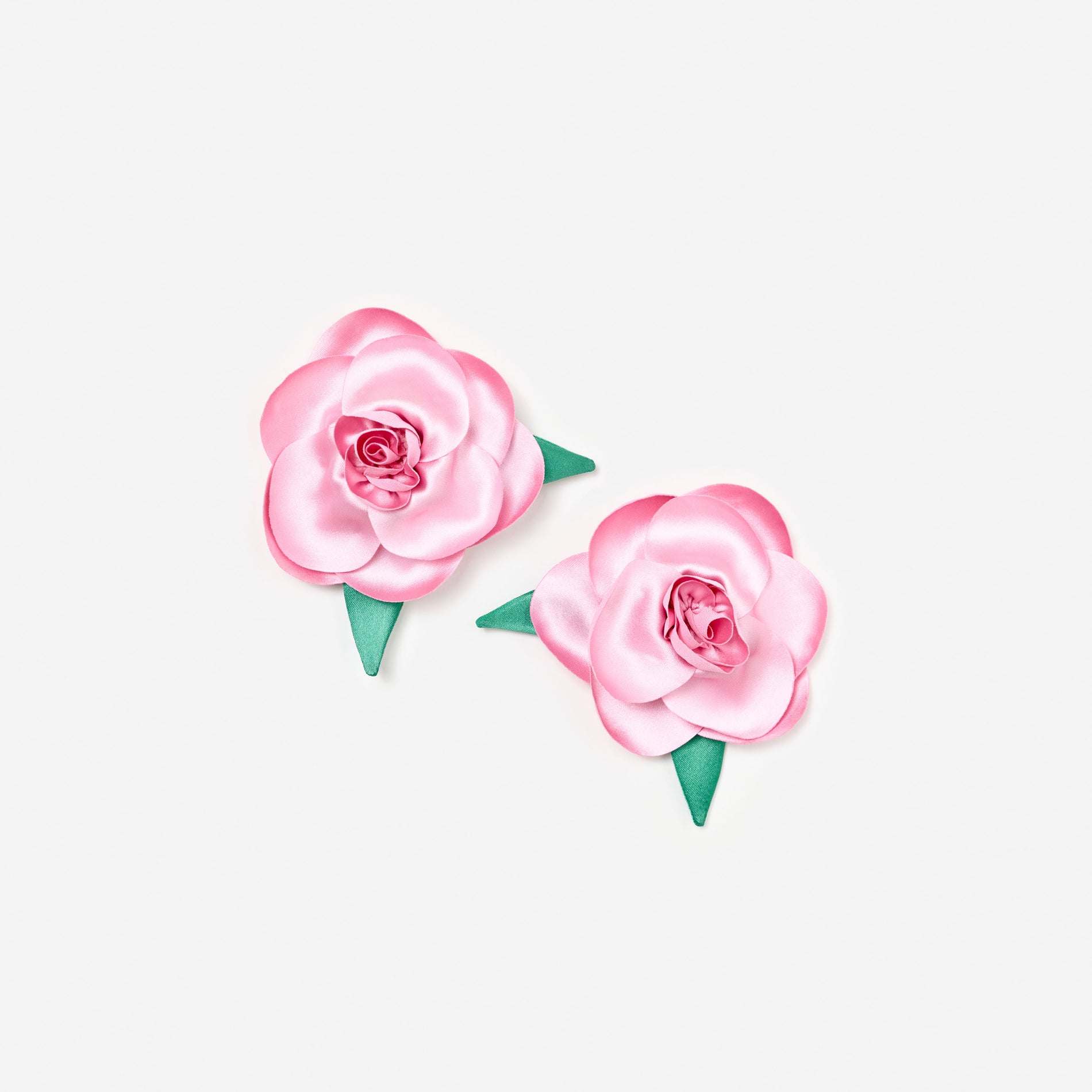 Rose Crepe Hairclips