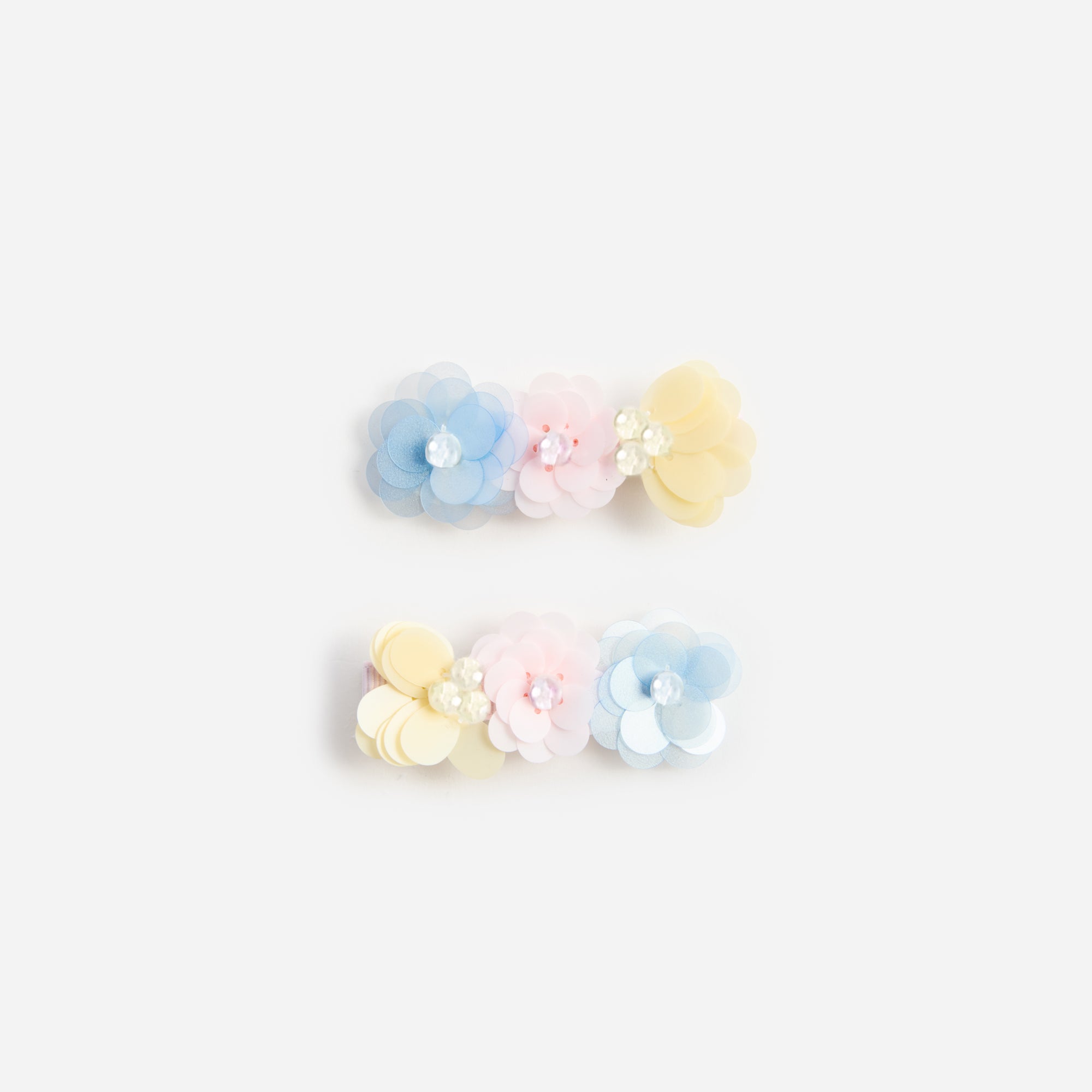 Multi Flower Sequin Hairclips