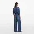 Denim Relaxed Fit Jumpsuit
