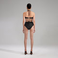 Black High Cut Bikini Brief