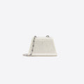 Cream Rhinestone Micro Bow Bag