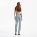Blue Rhinestone Denim Jeans