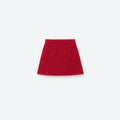 Red Knit Skirt
