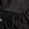 블랙 태피터 페플럼 탑