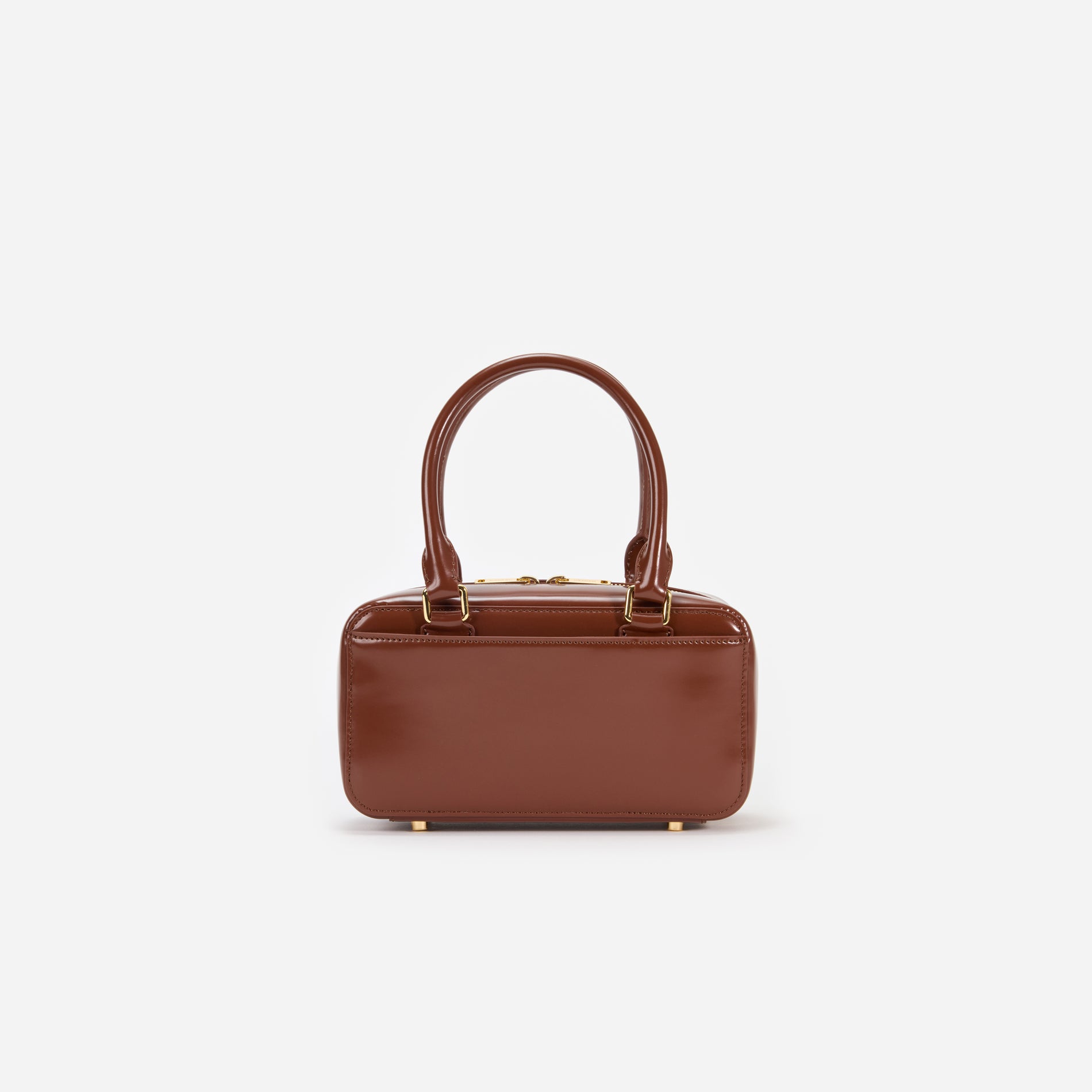 Brown Leather Mini Tote Bag