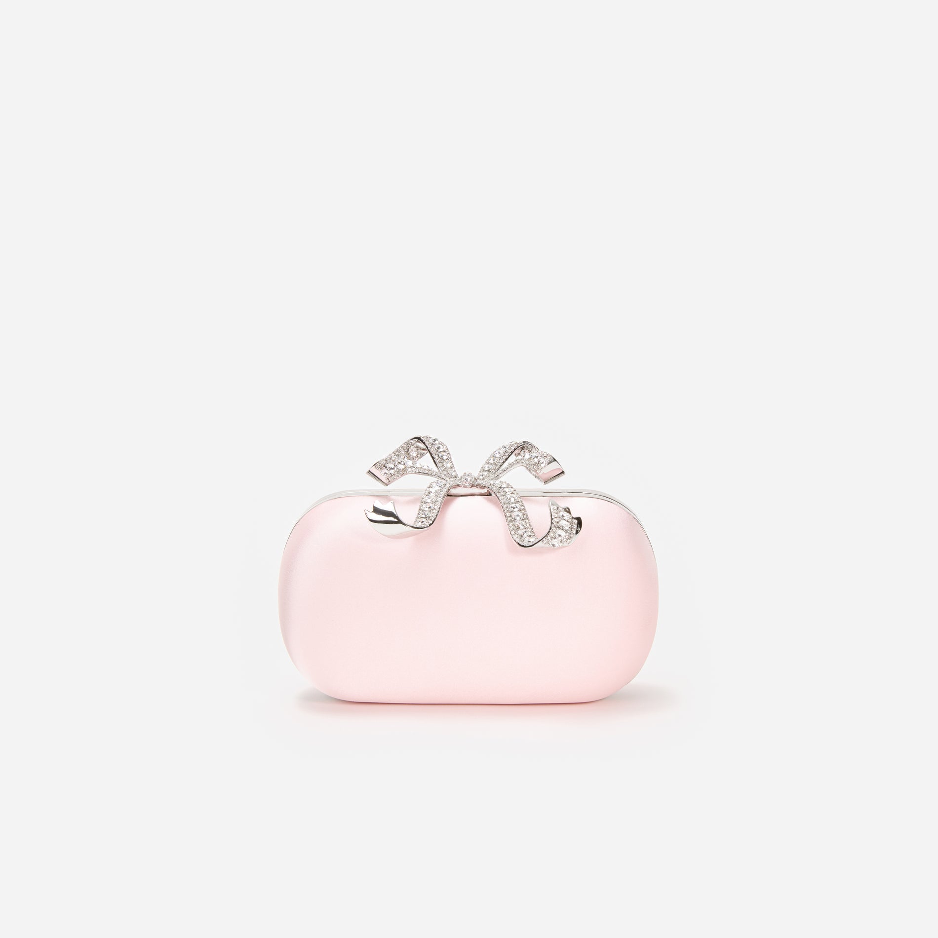 핑크 새틴 클러치