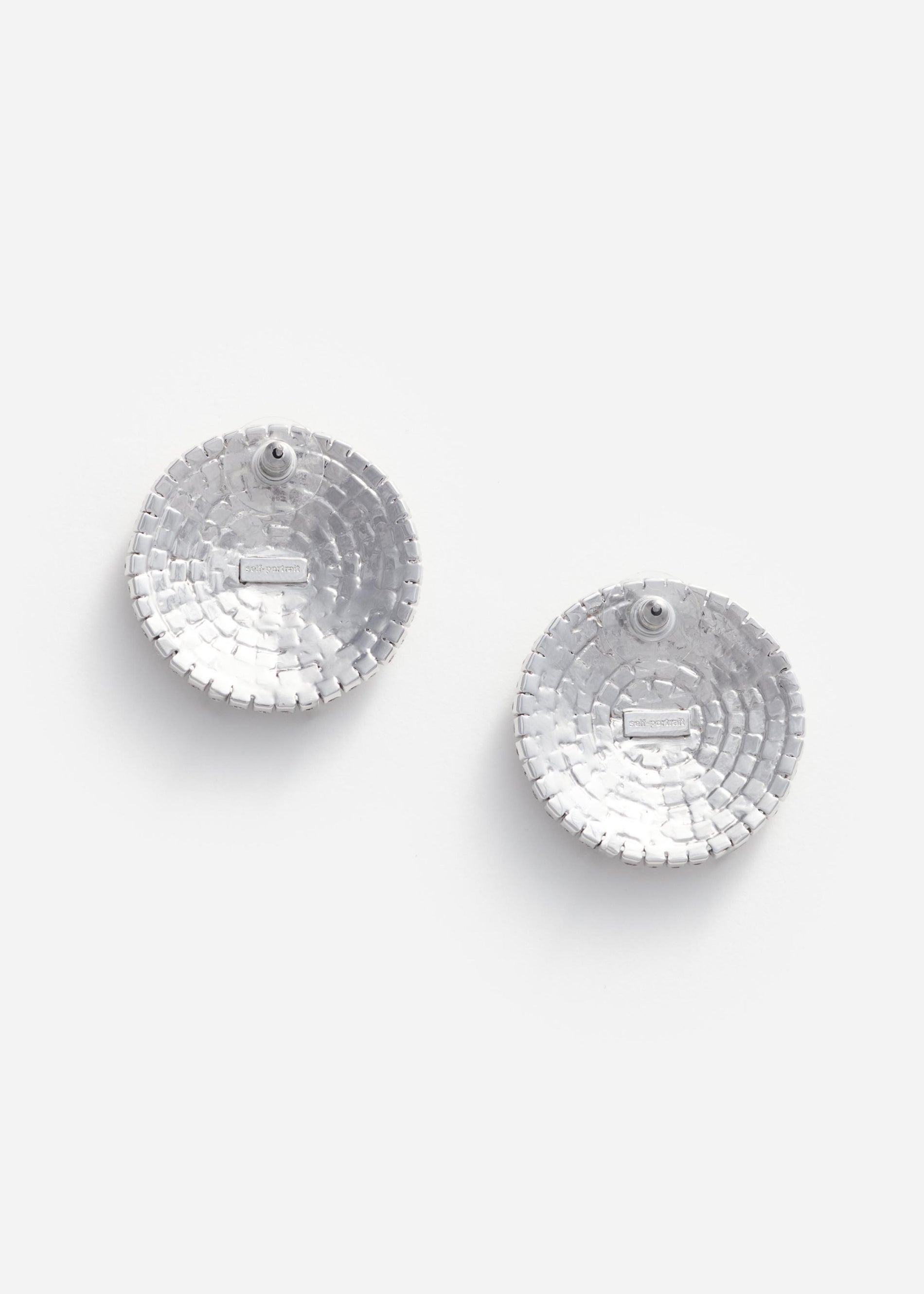 대형 라운드 크리스털 귀걸이