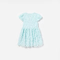 Blue Bow Lace Dress