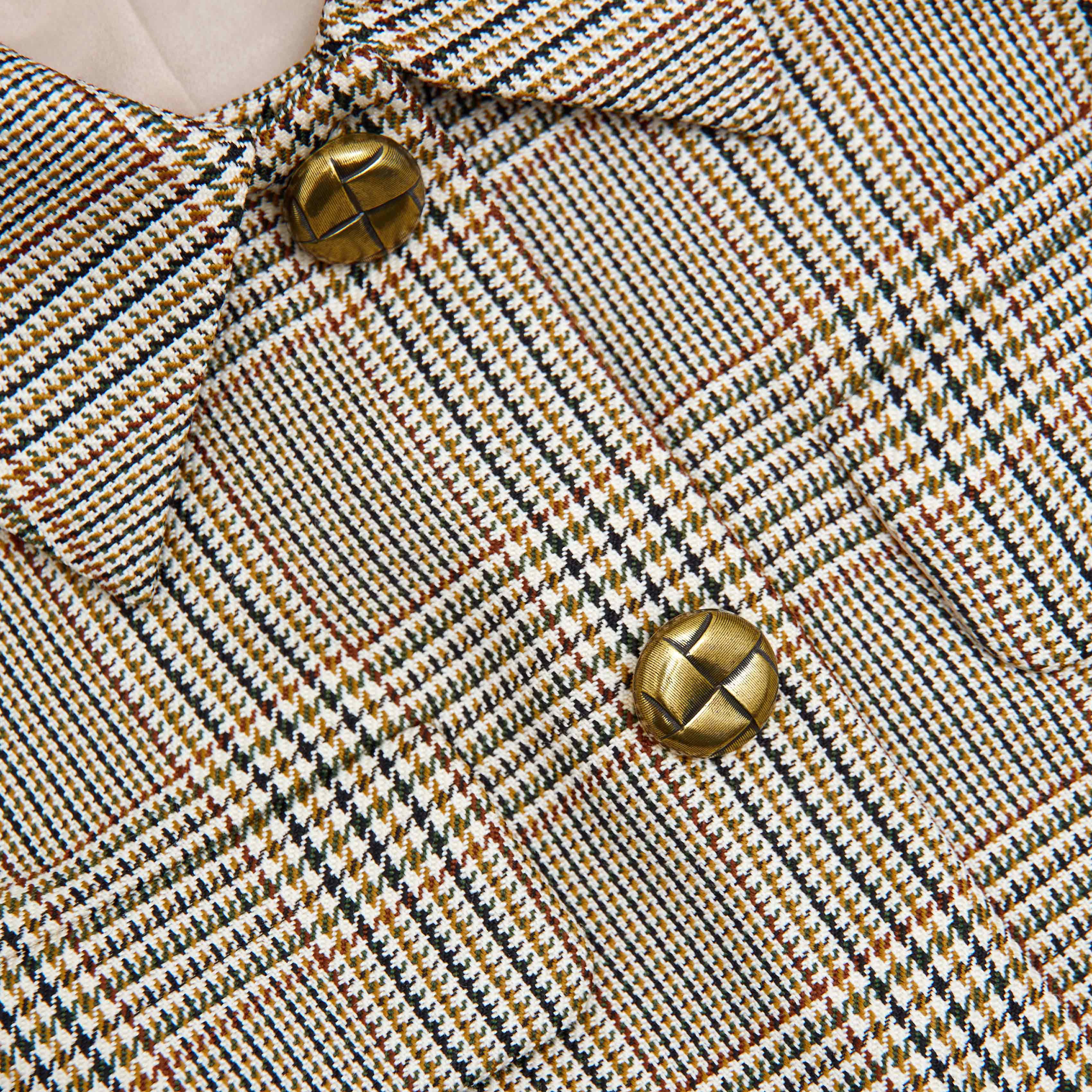 체크 미니 드레스