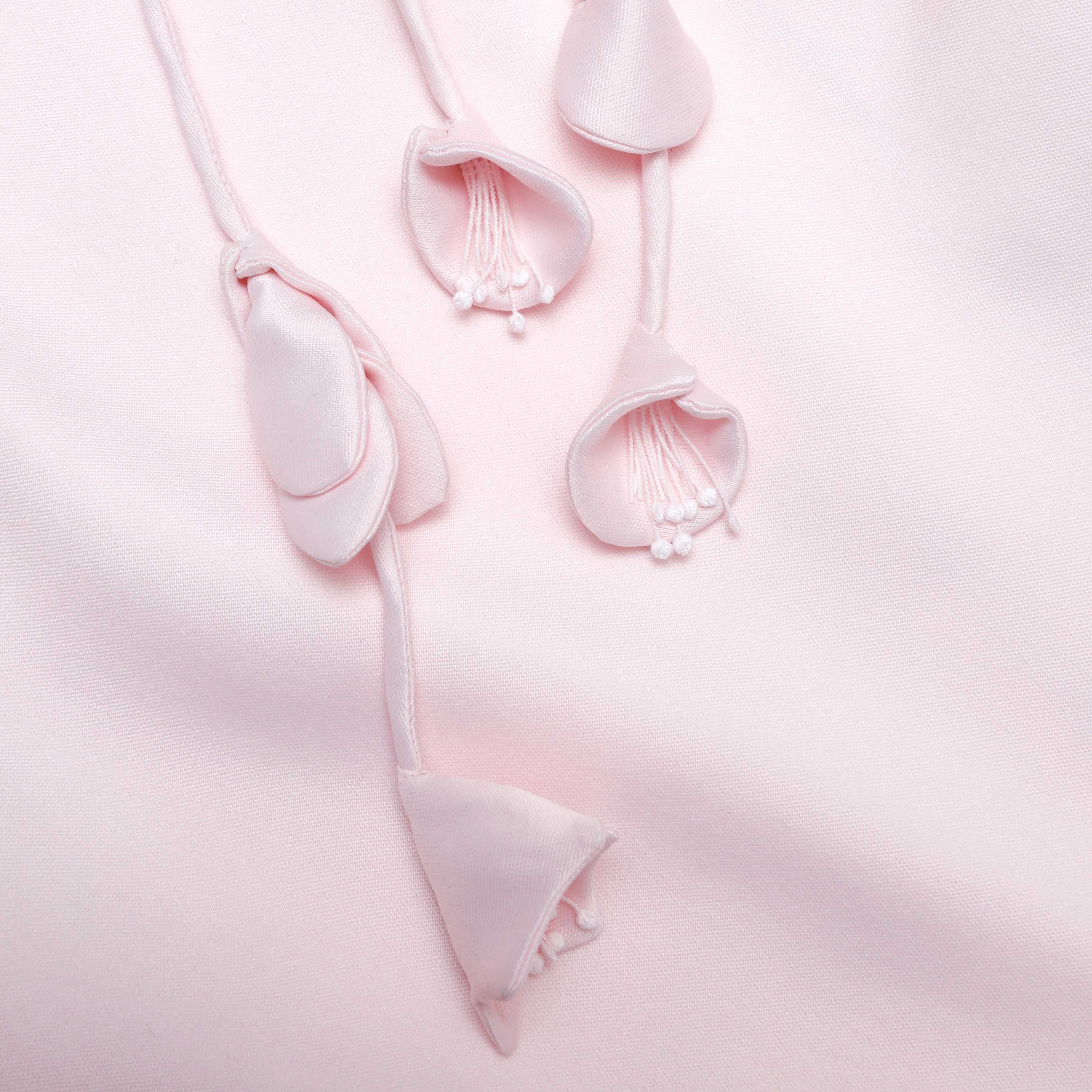 Pink Flower Taffeta Dress