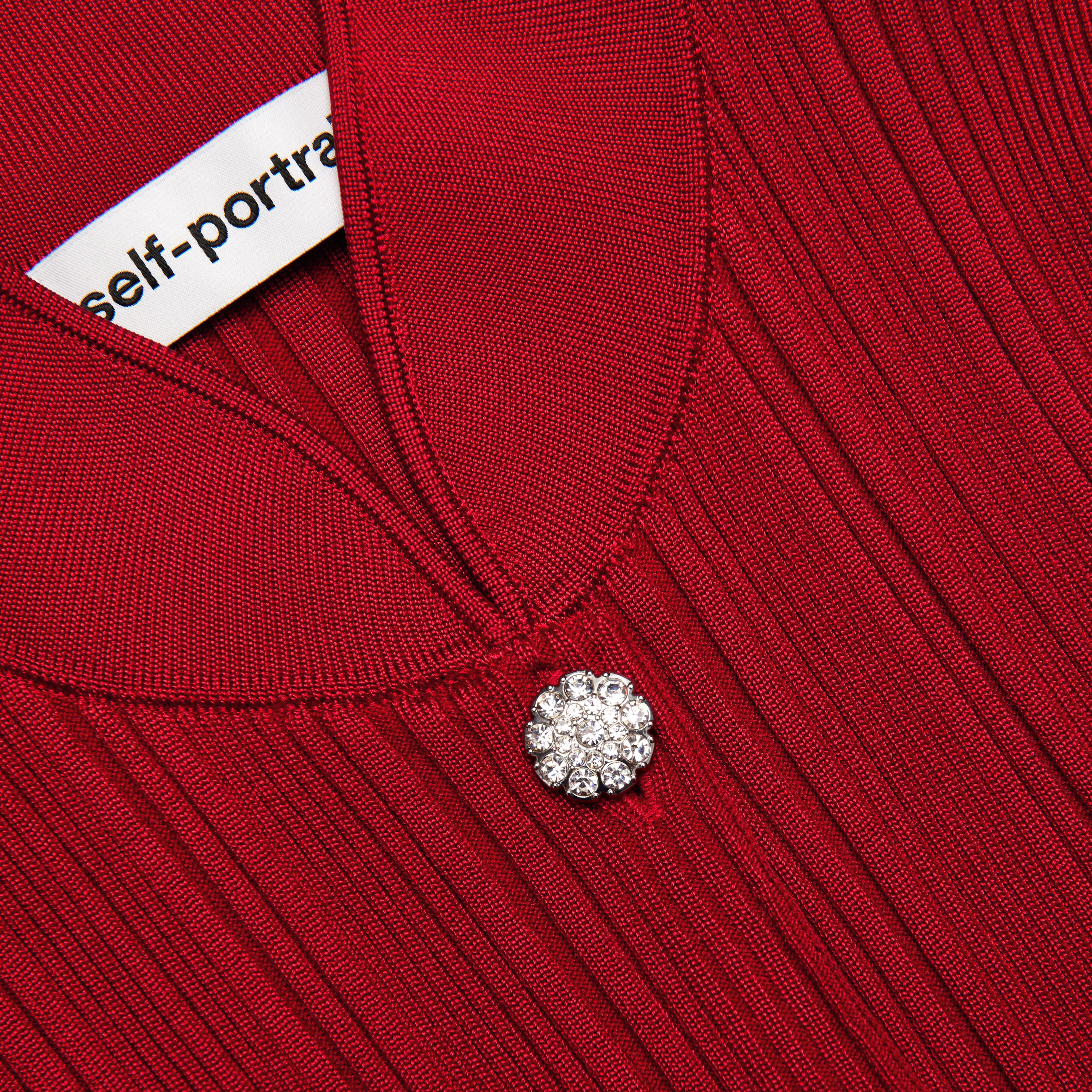 Red Viscose Cardigan