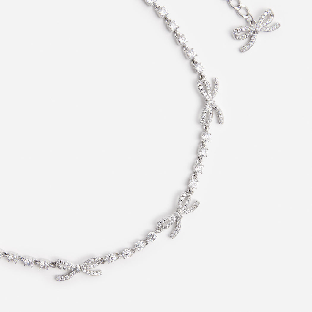 Crystal Bow Necklace