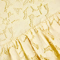 Yellow Sleeveless Lace Dress