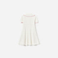 Cream Heart Knit Dress