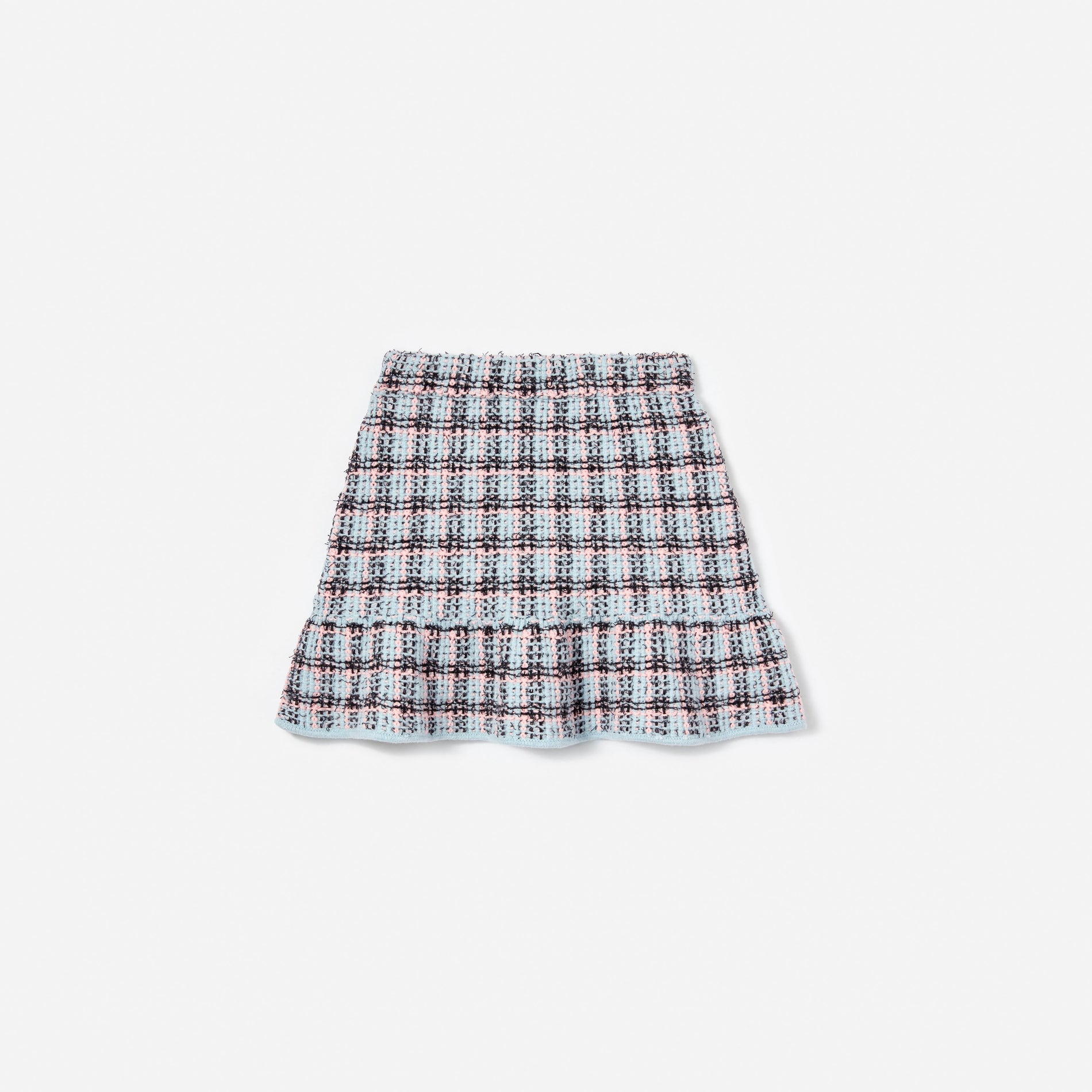 Textured Stripe Knit Skirt