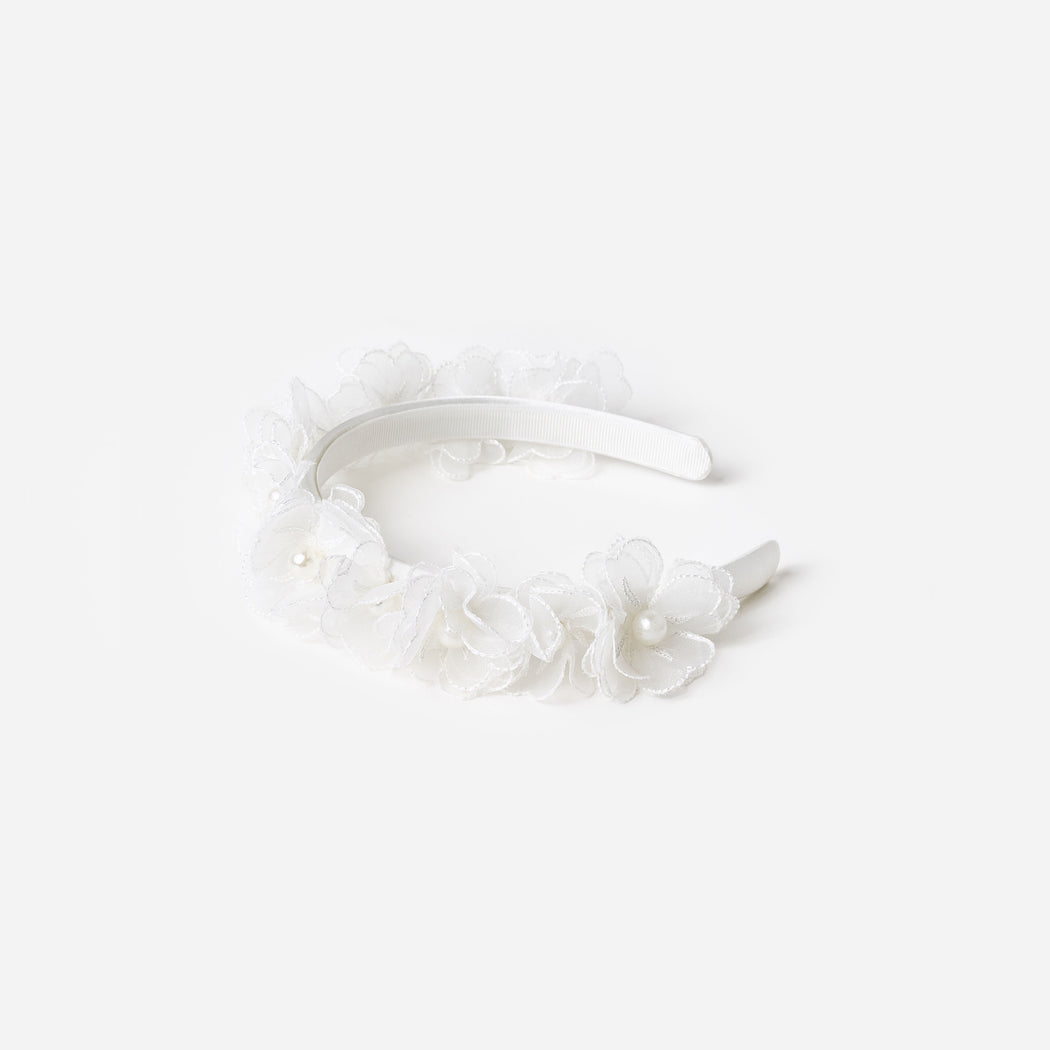 White Flower Headband