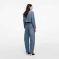 Blue Barrel Leg Jeans