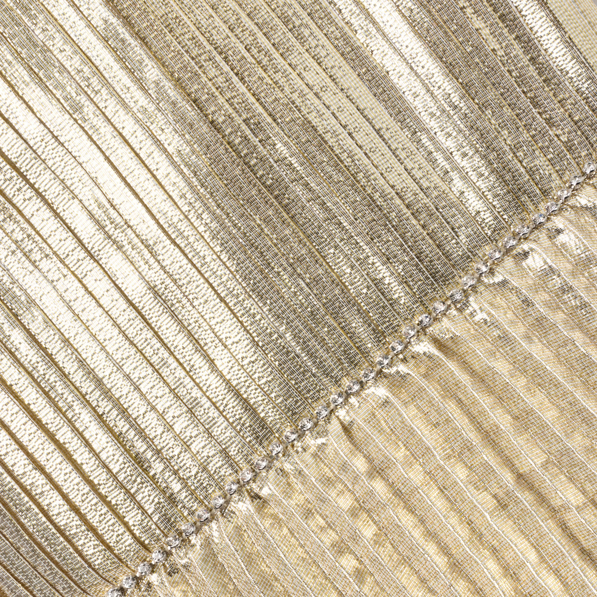 Gold Metallic Tiered Dress