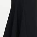 Black Tailored Brooch Midi Dress