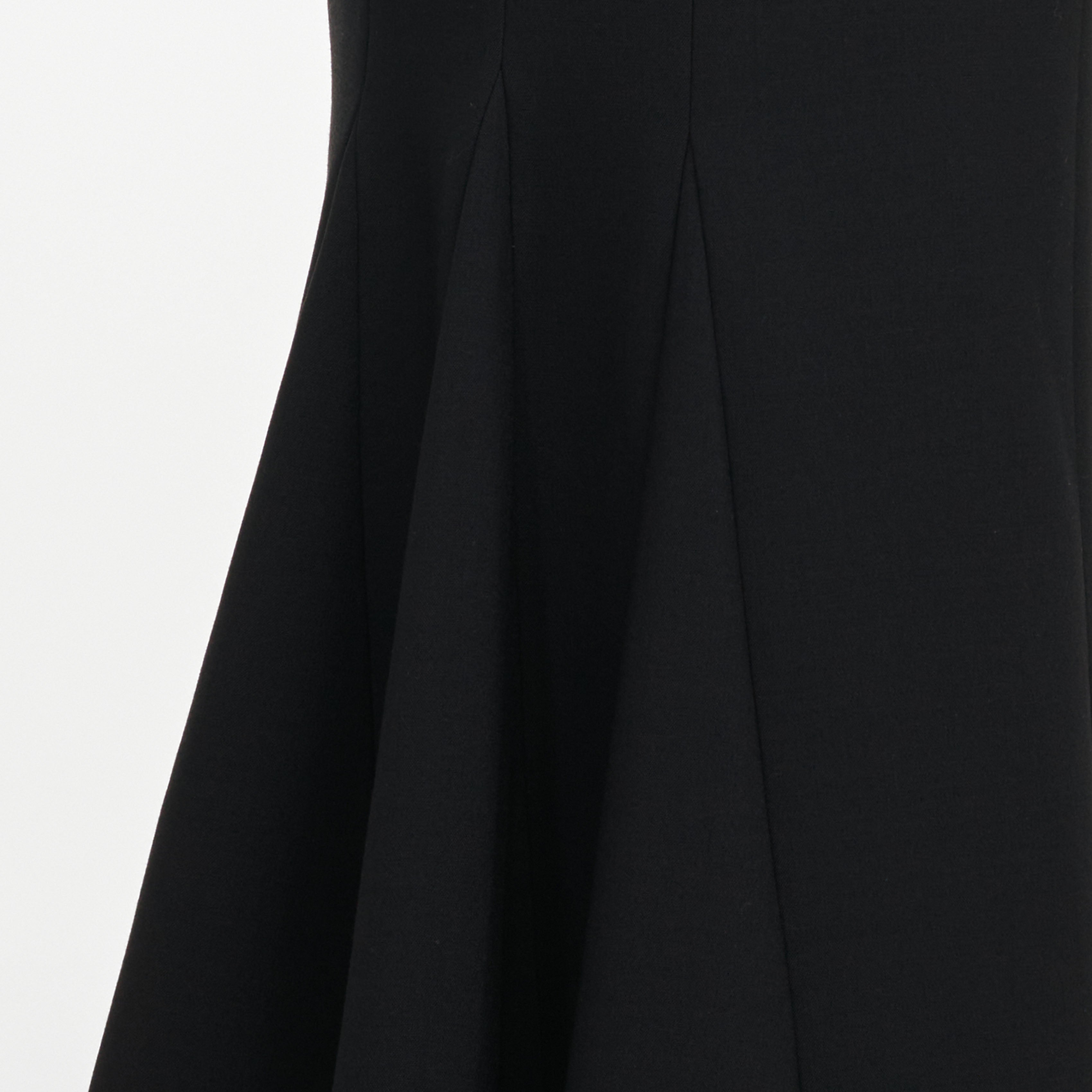 Black Tailored Brooch Midi Dress