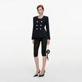 Navy Boucle Jacket