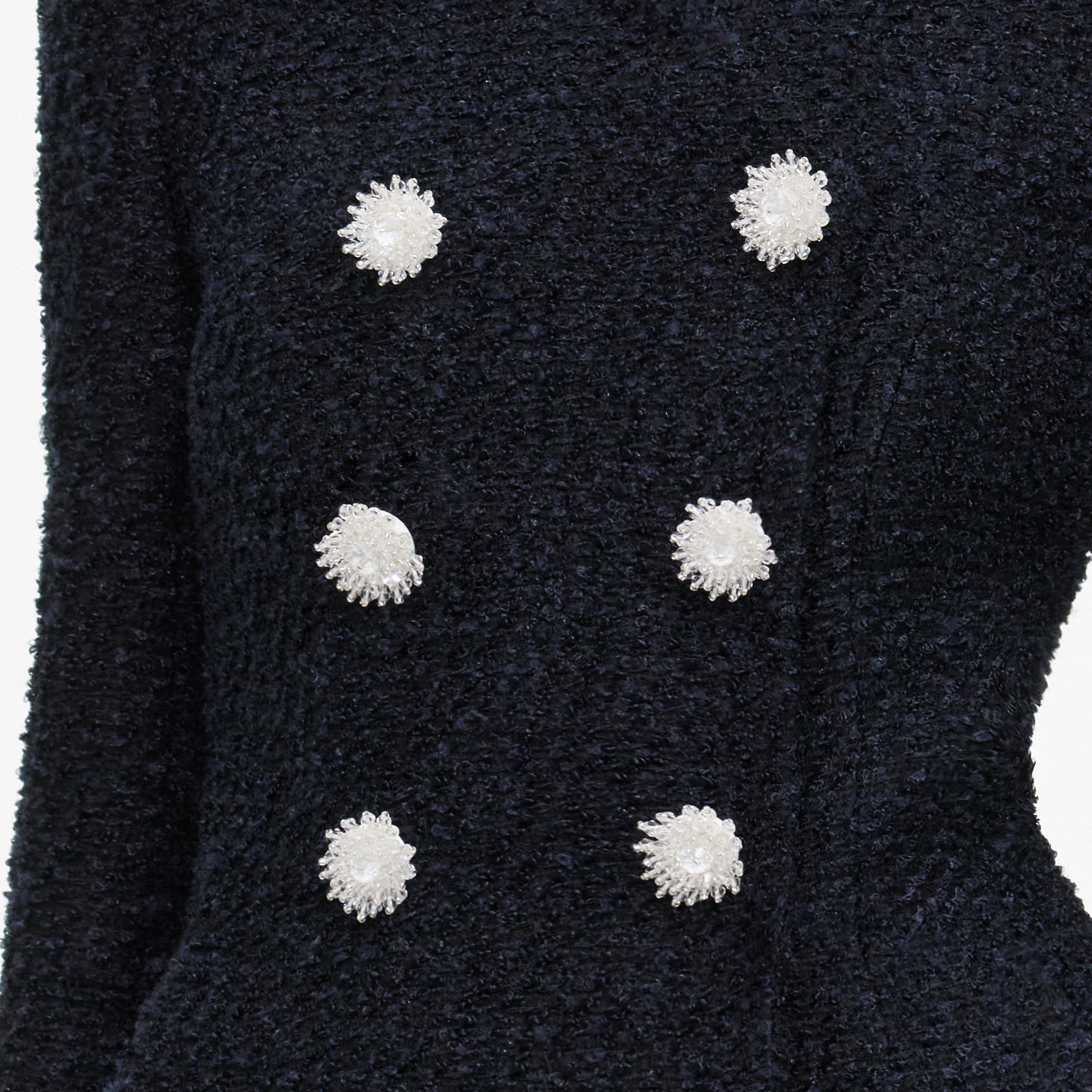 Navy Boucle Jacket