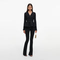 Black Sequin Knit Top