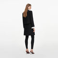 Black Boucle Flower Jacket