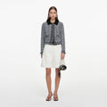 Cream Sequin Boucle Tailored Shorts