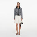 Cream Sequin Boucle Tailored Shorts