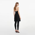 Black Boucle Mini Skirt