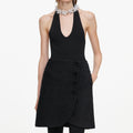 Black Boucle Mini Skirt